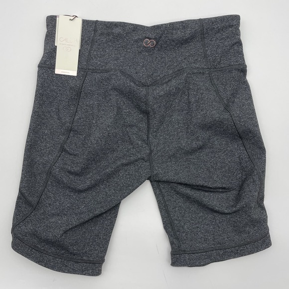 NWT CALIA by CARRIE UNDERWOOD Grey High Rise Bermuda Biker Short Womens Sz L - Picture 2 of 5